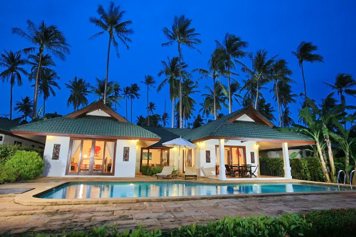 Villa grand luxe Choeng Mon Beach 4 chambres
