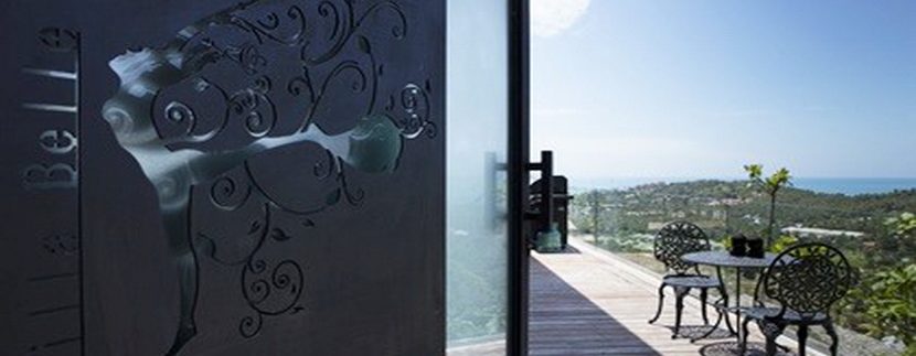 Choeng Mon villa de luxe Koh Samui entrée_resize
