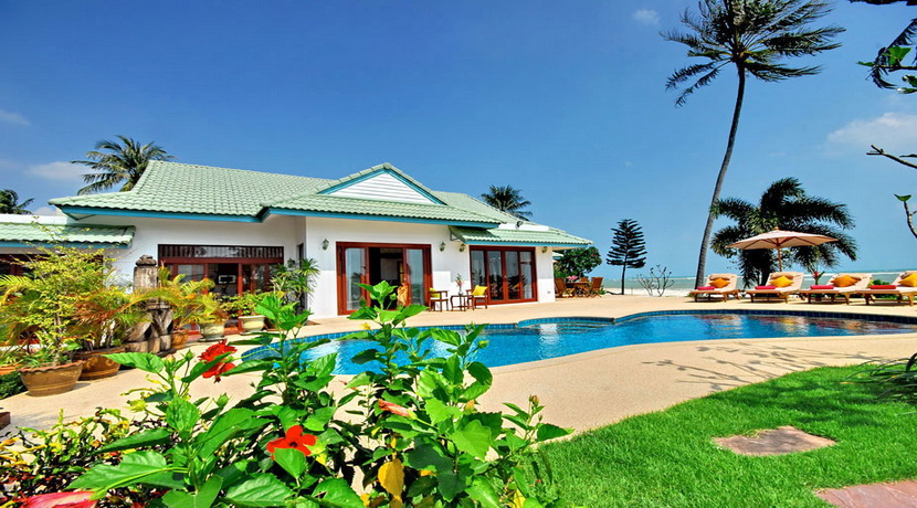 Laem Set villa Chaai Haat 4 chambres piscine bord de plage