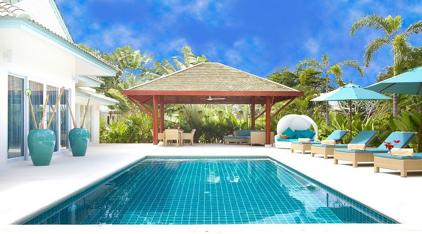 Laem Set villa Khwam Rak 3 chambres piscine spa plage