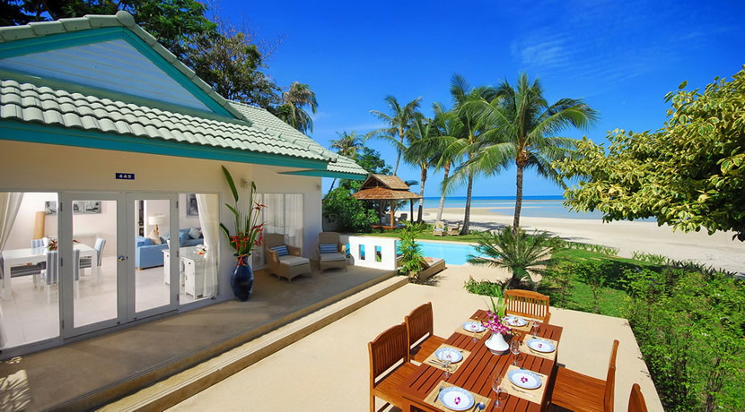 Laem Set villa Rim Haad 3 chambres piscine bord de plage