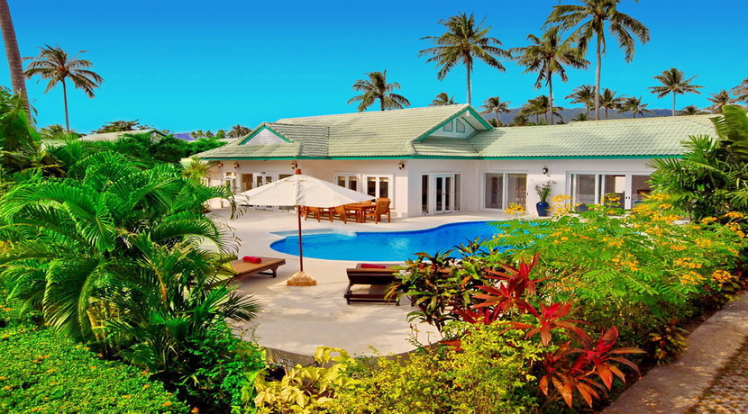 Laem Set villa Sabai 4 chambres piscine spa fitness plage