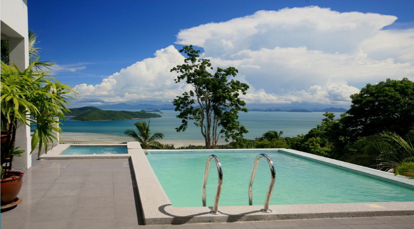 Vente Villa Taling Ngam 5 chambres piscine jacuzzi vue mer