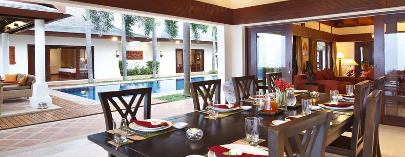 Luxurious Villa Maenam Dining Room Outside (3) _resize