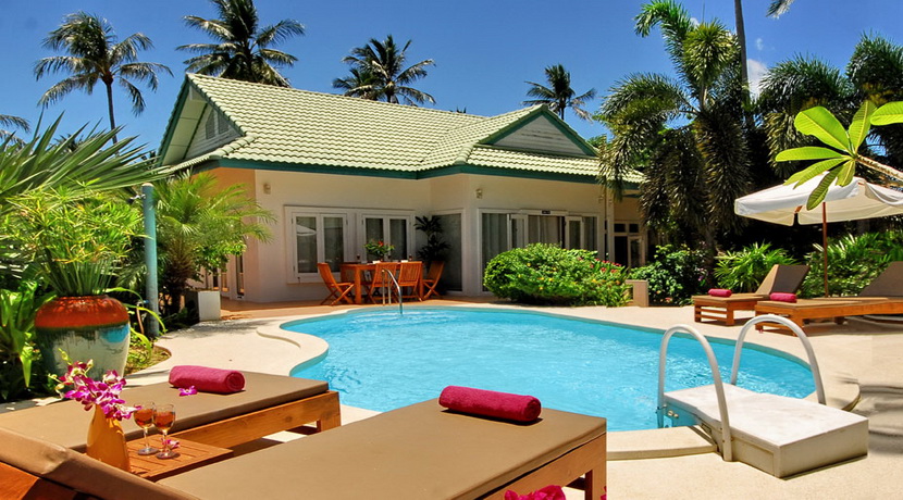 Laem Set villa Orchid location 2 chambres piscine bar plage