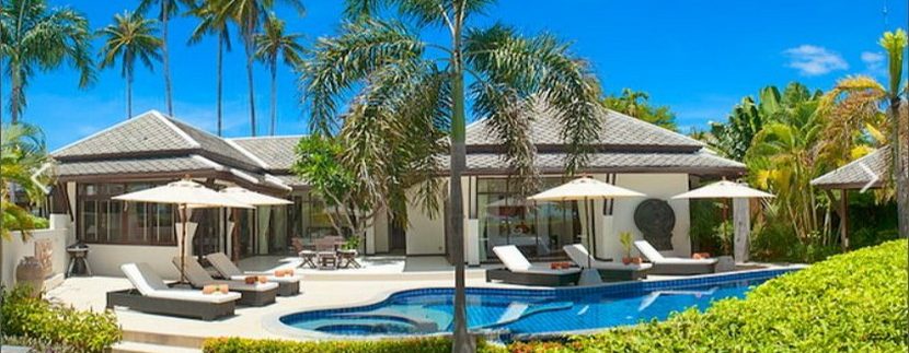 A louer villa Koh Samui Plai Laem 3 chambres piscine bord de plage VILLA BAHARI_resize