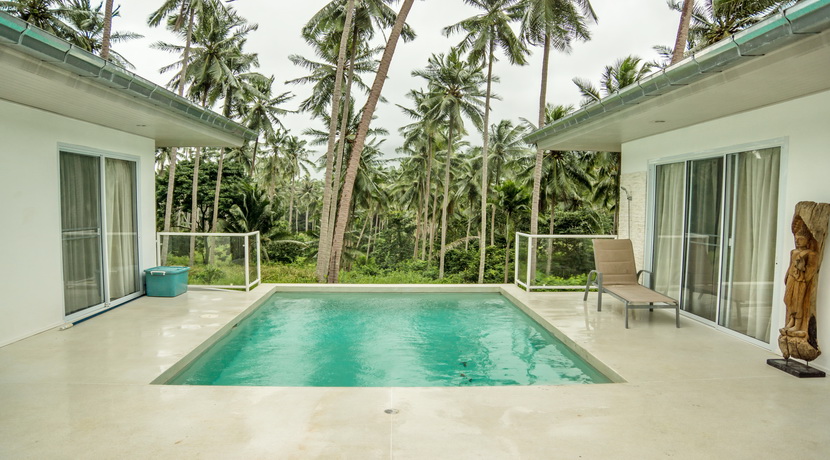 A vendre villa Lamai 2 chambres + studio piscine vue jungle