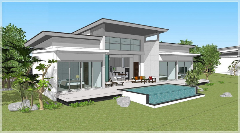 A vendre villa sur plan Chaweng Koh Samui