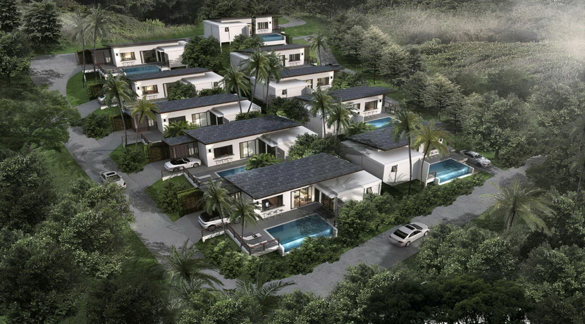 A vendre villas sur plan Lamai Koh Samui