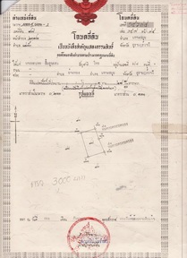 Titre de propriété Chanote en Thaïlande