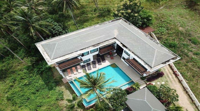 Vente Bophut villa 6 chambres piscine jardin vue mer
