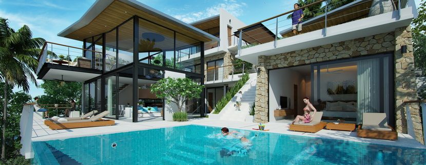 Villas Bophut Koh Samui sur mesure en vente Pool Area_resize