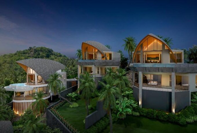 A vendre villa à Laem Set Koh Samui vue mer