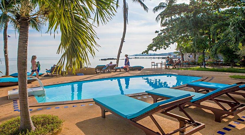 Resort Lamai Koh Samui à vendre 16 bungalows piscine bar restaurant bord de plage