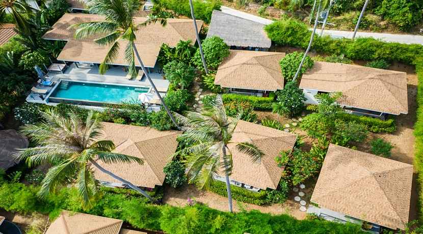 A vendre Resort Lamai Koh Samui piscine commune sala bar avec vue mer