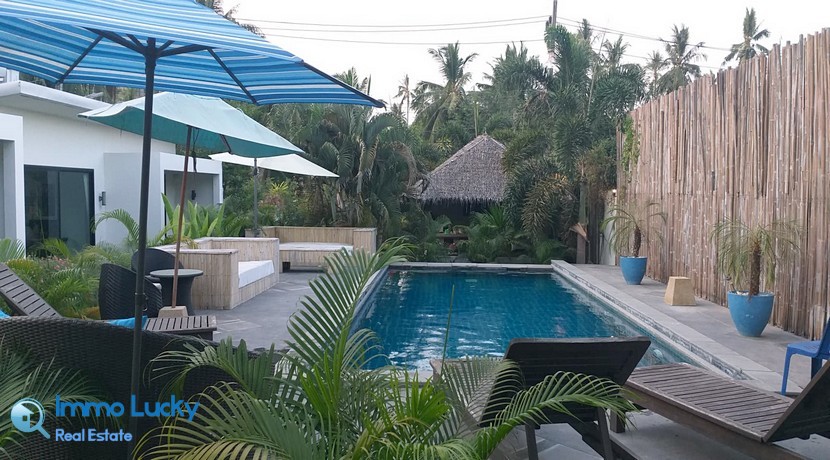 A vendre resort Koh Samui Maenam 4 villas sala bar piscine