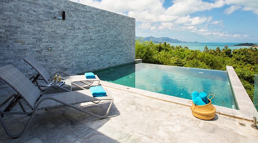 Villa contemporaine Koh Samui à vendre 4 chambres piscine vue mer
