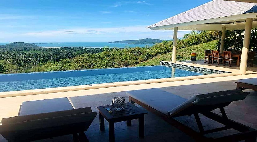 A vendre villa Taling Ngam Koh Samui 3 chambres vue mer