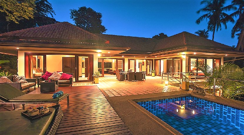 A louer villa Chaweng Koh Samui 5 chambres piscine vue mer