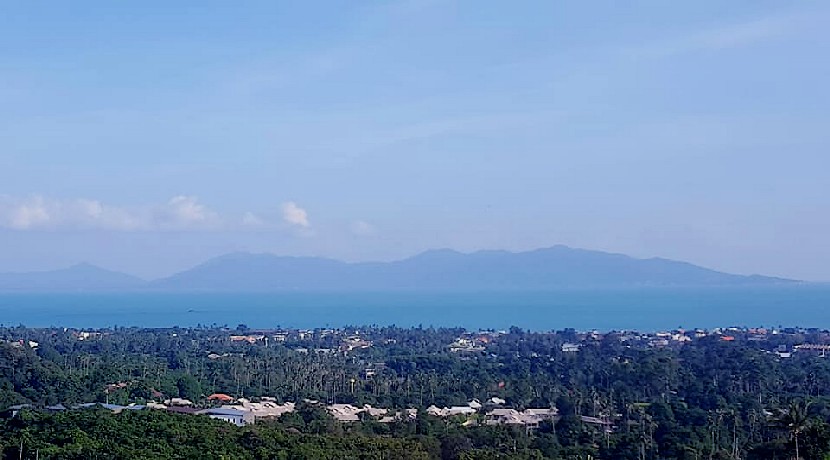 Terrain à vendre vue mer à Bophut Koh Samui