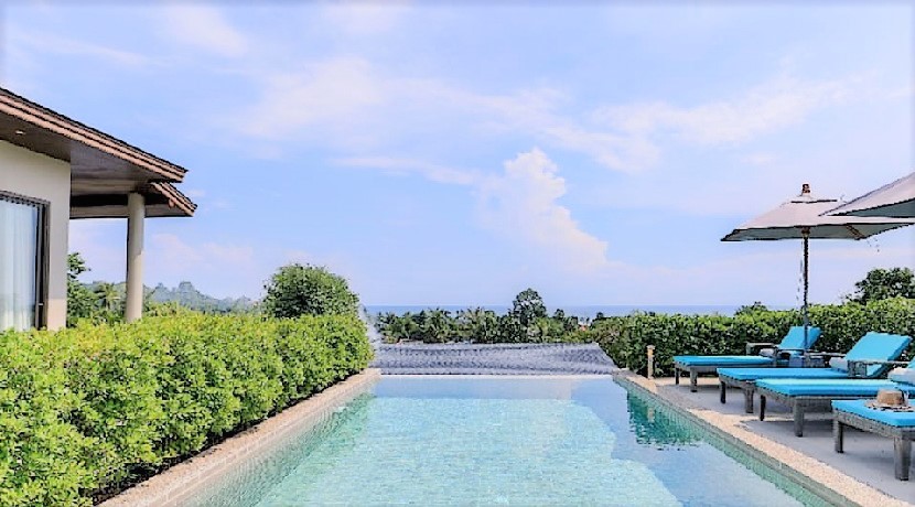 Villa 4 chambres Lamai Koh Samui piscine vue mer à vendre