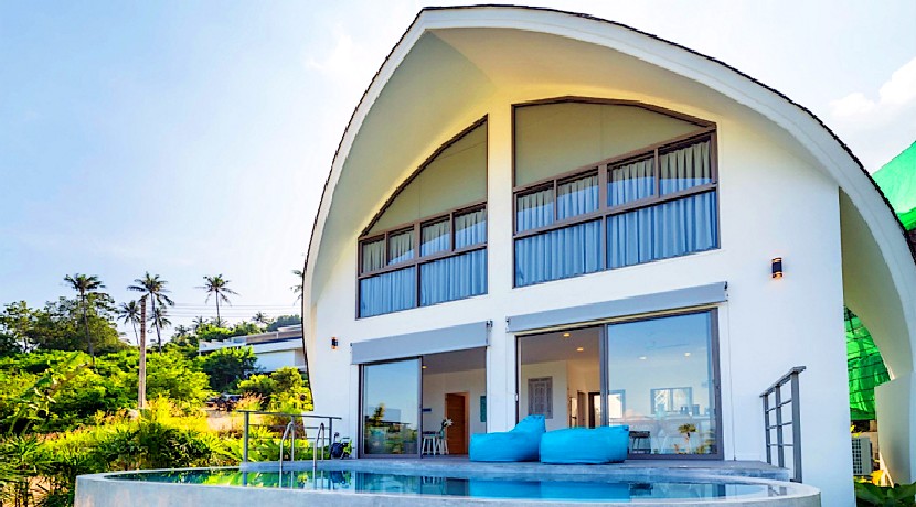 Villa moderne Chaweng Noi Koh Samui 1-2 chambres piscine vue mer