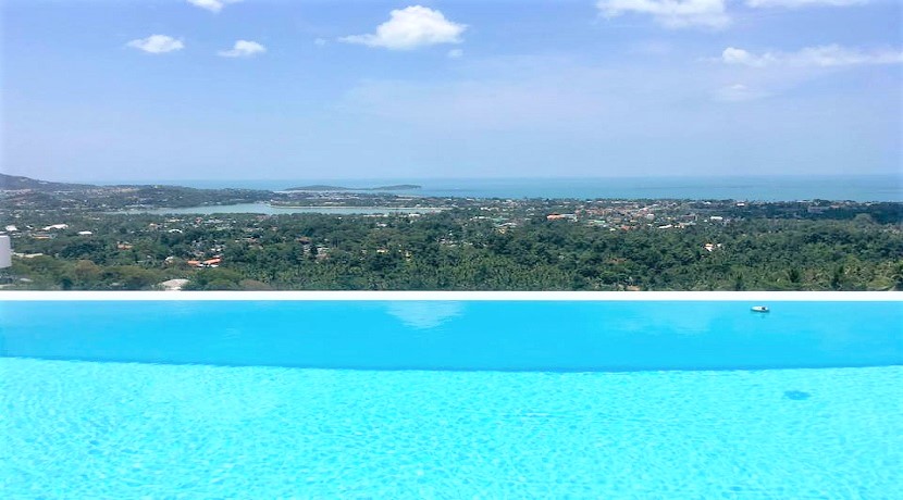 Villa à vendre à Chaweng Koh Samui – 3 chambres – piscine – vue mer