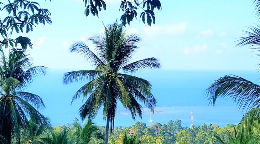 For sale sea view land Lamai