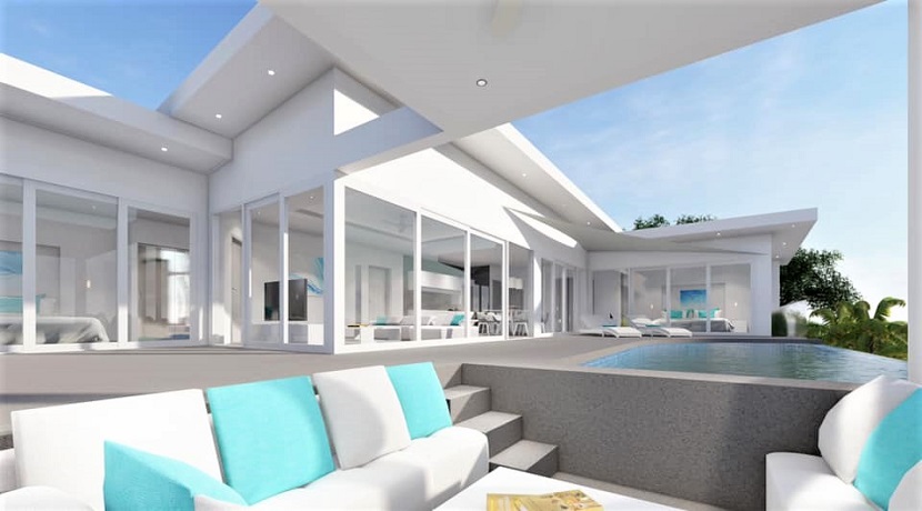 Projet villa à Bophut Koh Samui – Villa 3 Chambres avec piscine à vendre