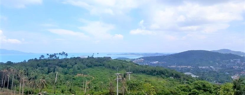 Flat sea view land for sale in Bophut Koh Samui 06