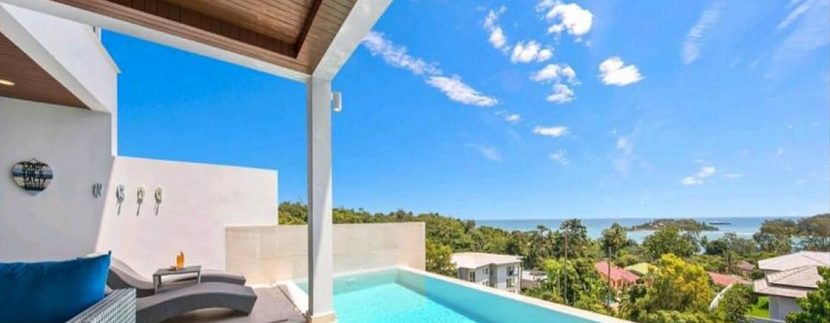 For sale sea view villa in Choeng Mon Koh Samui 044