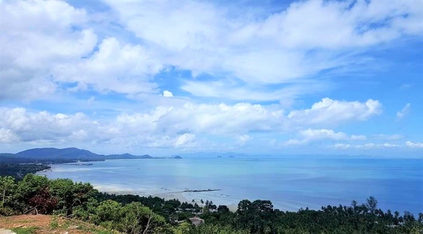 For sale land sea view Bang Makham in Koh Samui