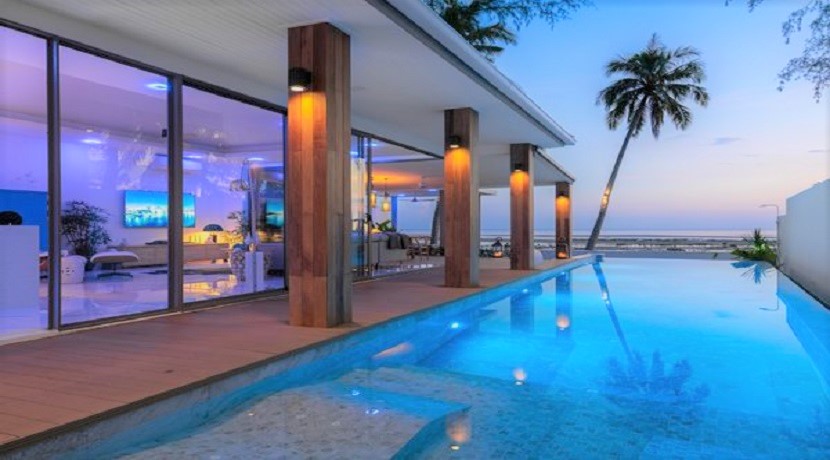A vendre villa bord de mer Bang Kao à Koh Samui – 3 chambres – piscine