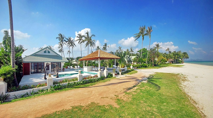 A vendre villa bord de mer Laem Set à Koh Samui – 4 chambres – piscine