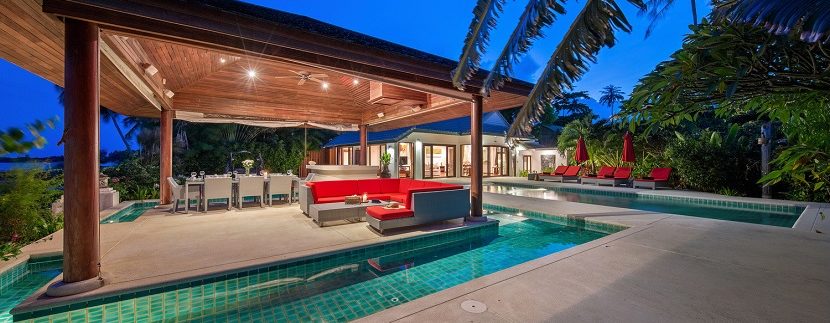 For sale beachfront villa Laem Set in Koh Samui 034