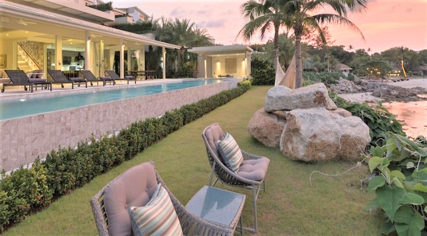 A vendre villa bord de mer Plai Laem à Koh Samui – 5 chambres – piscine
