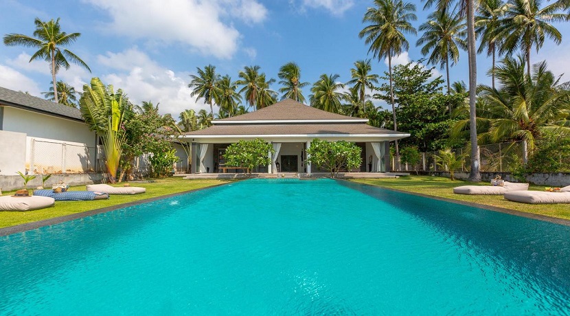 A vendre villa bord de mer à Bang Kao Koh Samui – 4 chambres – piscine