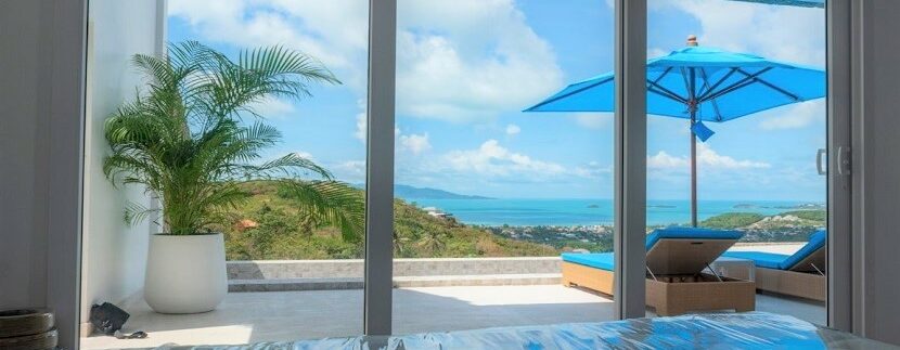 For sale new villa with sea view in Bophut Koh Samui 012