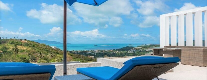 For sale new sea view villa in Bophut Koh Samui 03B