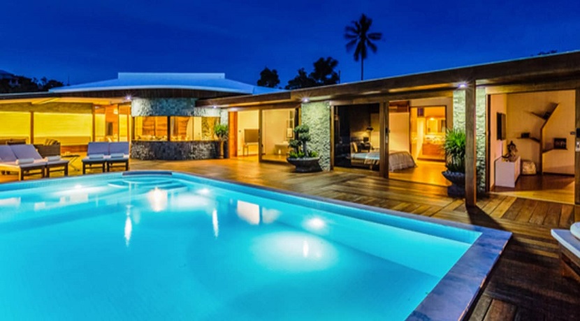 A vendre villa vue mer Plai Laem à Koh Samui – 4 chambres – piscine
