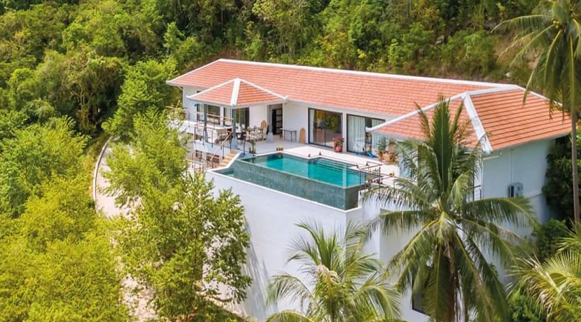 A vendre villa vue mer à Bang Por Koh Samui – 5 chambres – piscine