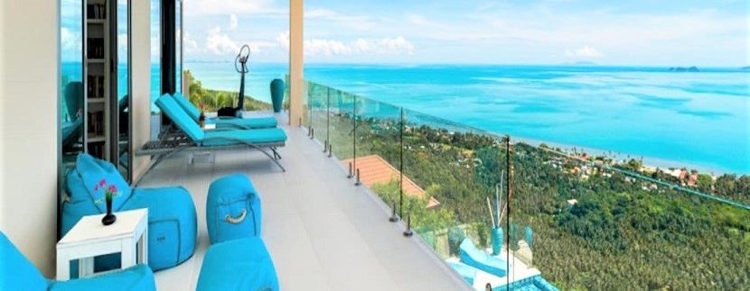 A vendre villa vue mer à Maenam Koh Samui 012