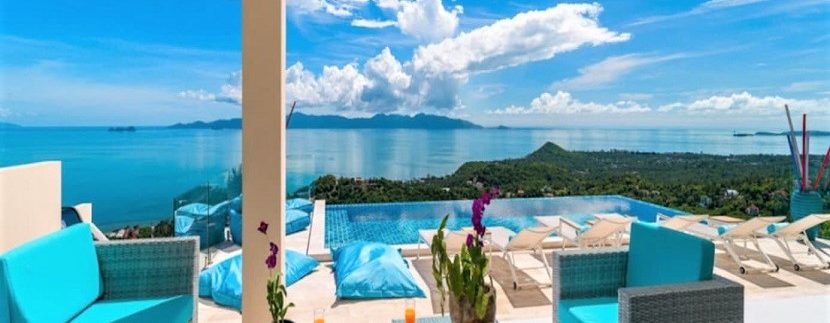 For sale sea view villa in Maenam Koh Samui 025