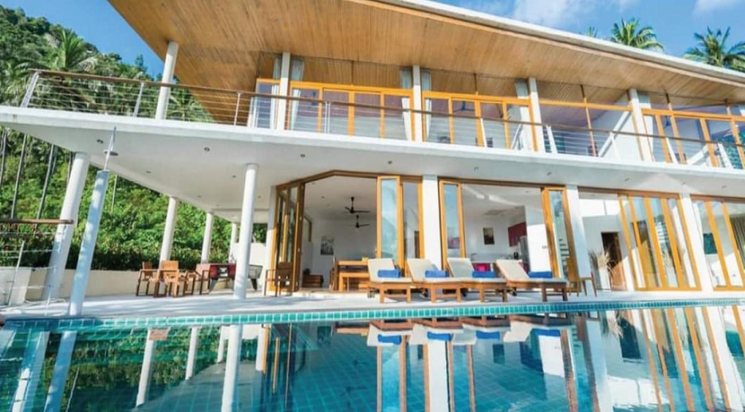A vendre villa vue mer à Namuang Koh Samui – 4 chambres avec piscine