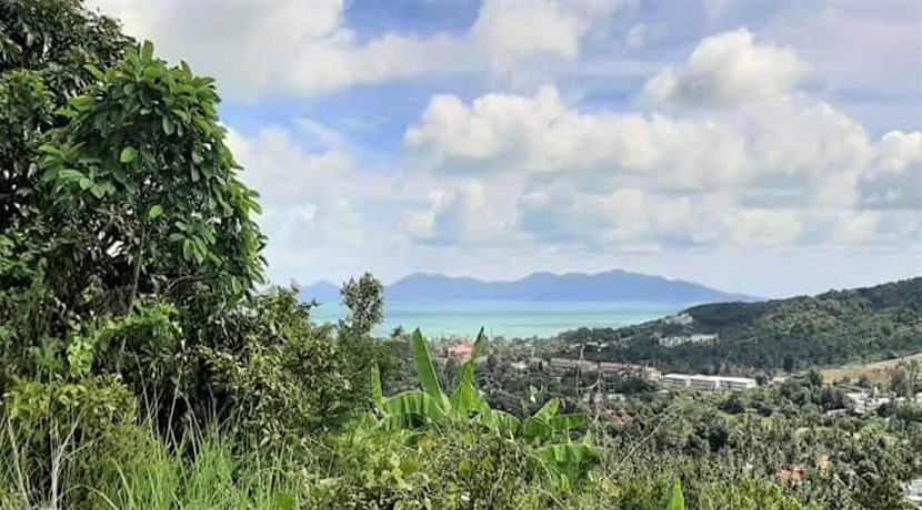 Sea view land for sale in Bophut