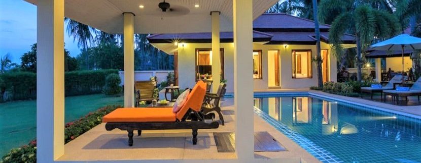 Bang Kao beachfront villa for sale in Koh Samui 023