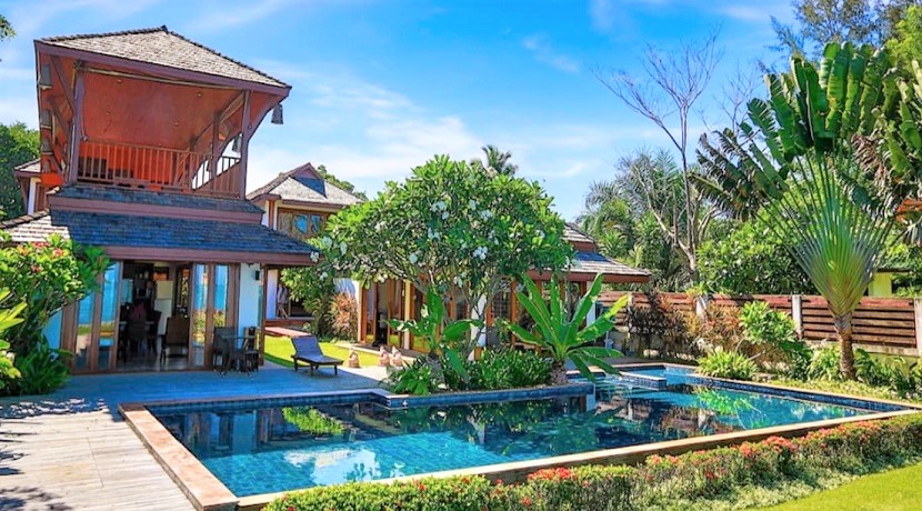 Villa à vendre bord de mer Lipa Noi à Koh Samui – 5 chambres – piscine