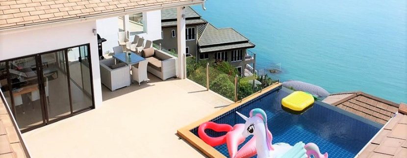 Villa vue mer à vendre à Choeng Mon Koh Samui 012
