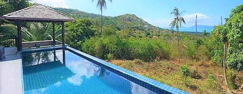 Vue mer villa à vendre à Bophut Koh Samui 01