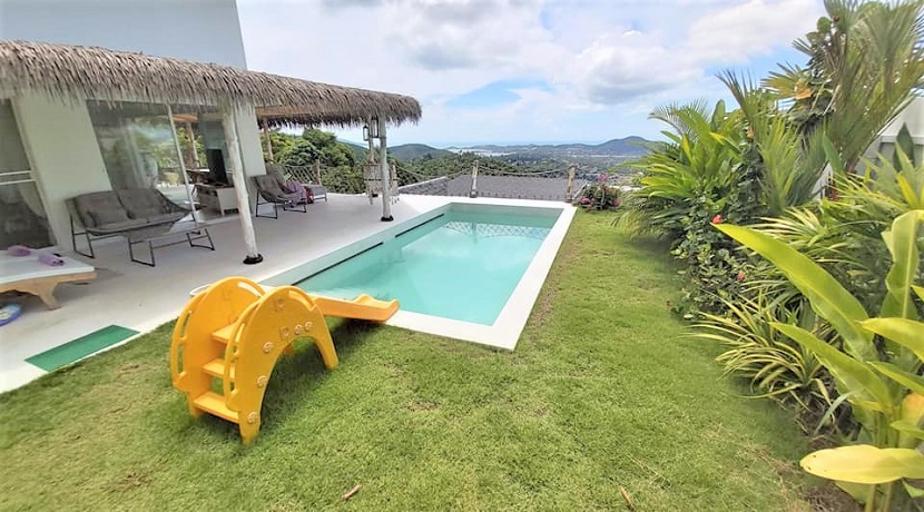 For sale autonomous villa with sea view Chaweng in Koh Samui